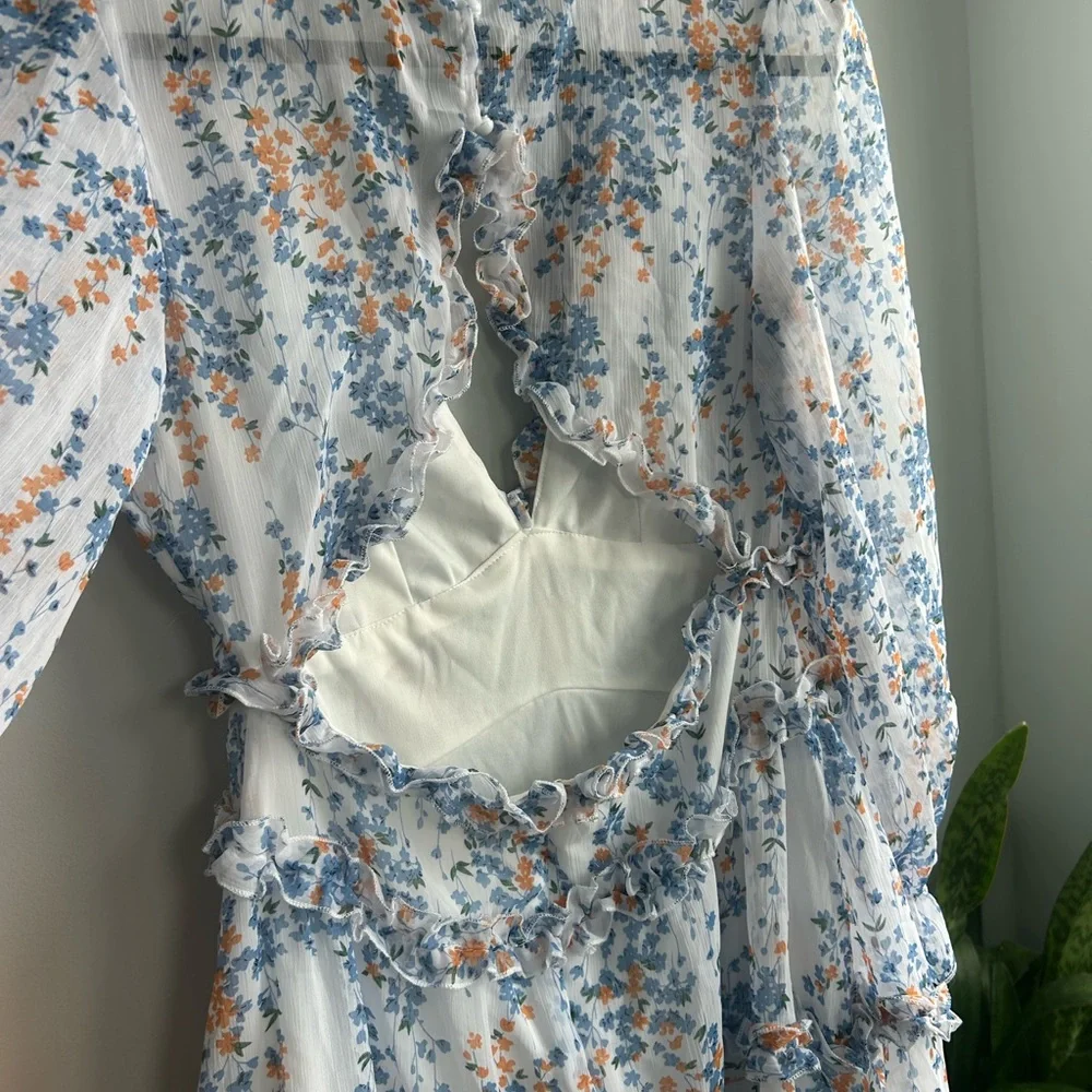 Floral Ruffle Dress - Picture 3 of 7